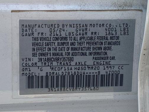 2024 Nissan Sentra SV