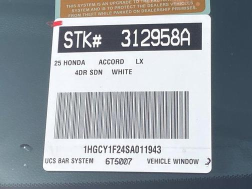 2025 Honda Accord LX