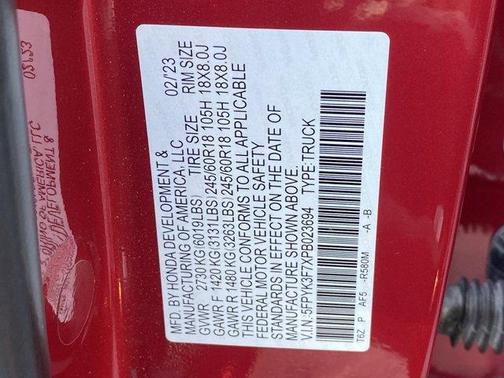 2023 Honda Ridgeline RTL-E