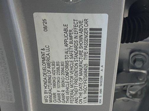 2025 Honda Accord SE