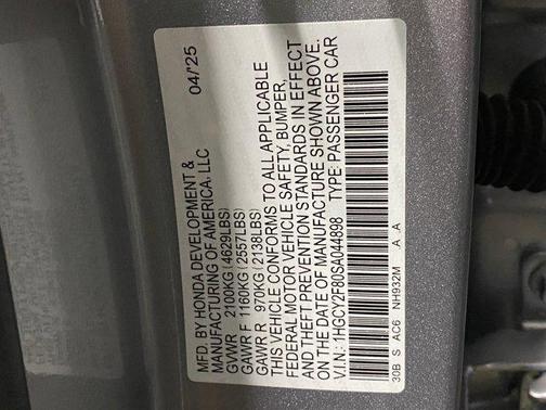 2025 Honda Accord Hybrid Touring