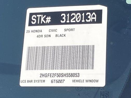 2025 Honda Civic Sport