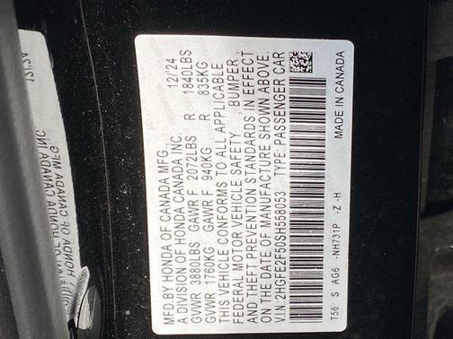 2025 Honda Civic Sport