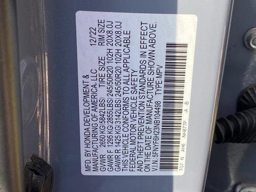 2022 Honda Pilot Special Edition