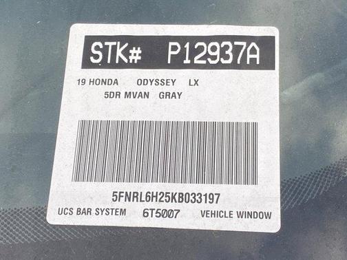 2019 Honda Odyssey LX