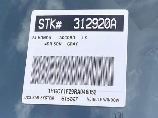 2024 Honda Accord LX