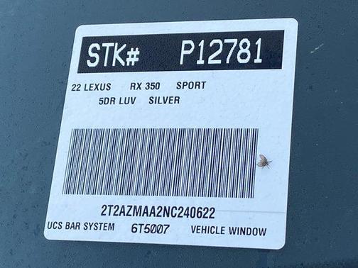 2022 Lexus RX 350 Base