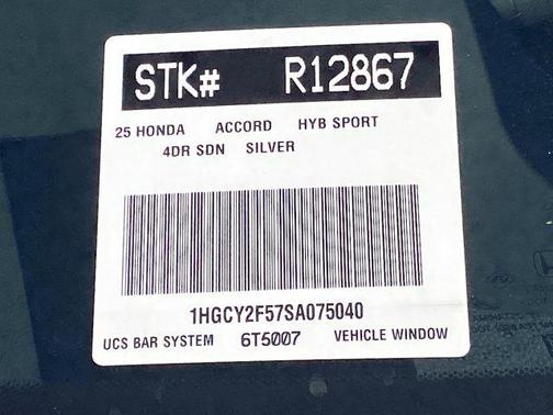 2025 Honda Accord Hybrid Sport