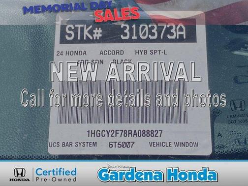 2024 Honda Accord Hybrid Sport-L