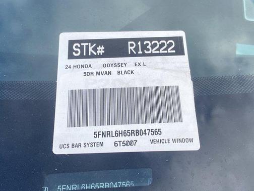 Black 2024 Honda Odyssey EX-L