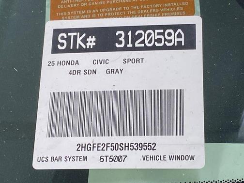 2025 Honda Civic Sport