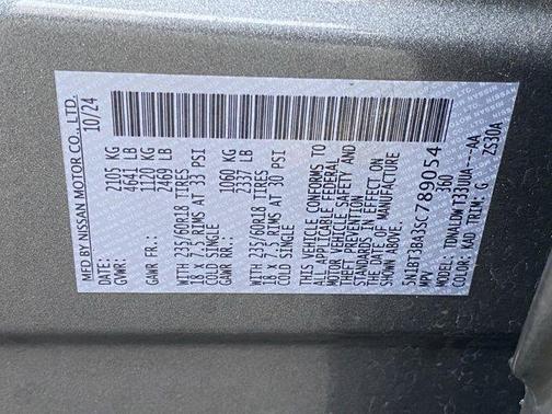 Gun Metallic 2025 Nissan Rogue SV