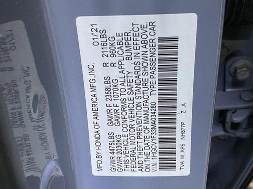 2021 Honda Accord Sport 1.5T