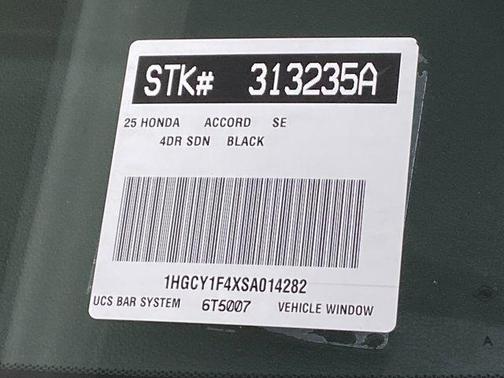 2025 Honda Accord SE