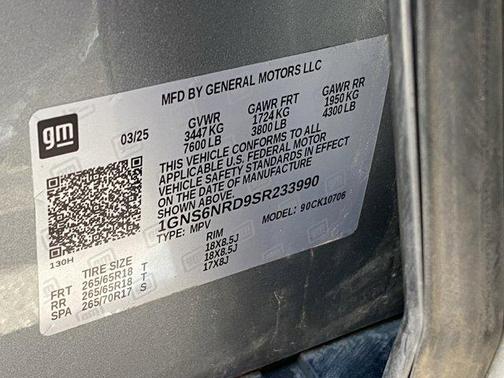 2025 Chevrolet Tahoe LT