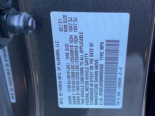 2022 Honda Odyssey EX