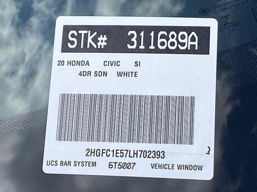 2020 Honda Civic Si Base