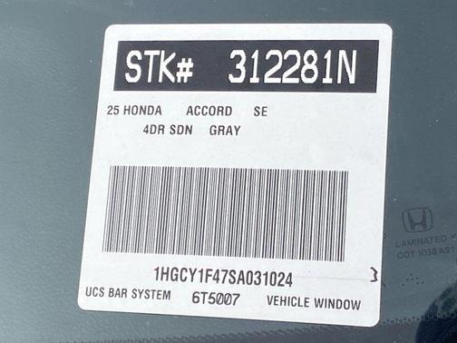 2025 Honda Accord SE