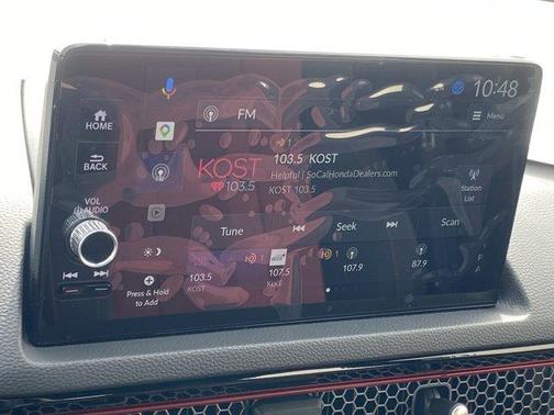 Platinum White Pearl 2026 Honda Civic Si Base