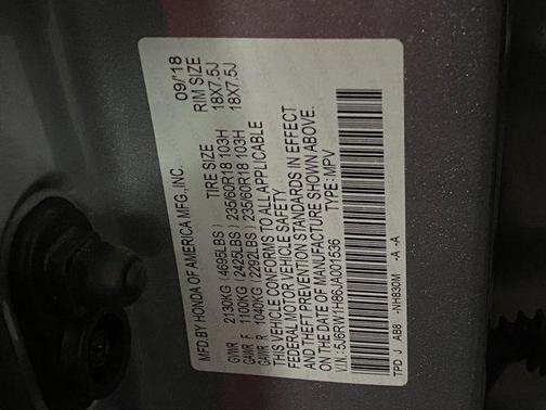 2018 Honda CR-V EX-L