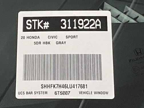 2020 Honda Civic Sport