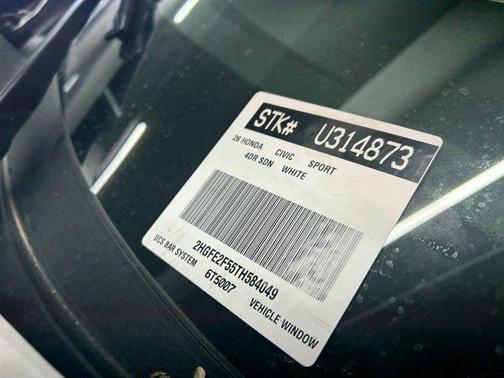 Platinum White Pearl 2026 Honda Civic Sport