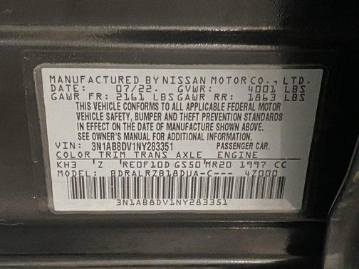 2022 Nissan Sentra SR