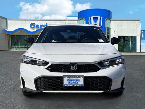Platinum White Pearl 2026 Honda Civic Hybrid Sport Touring