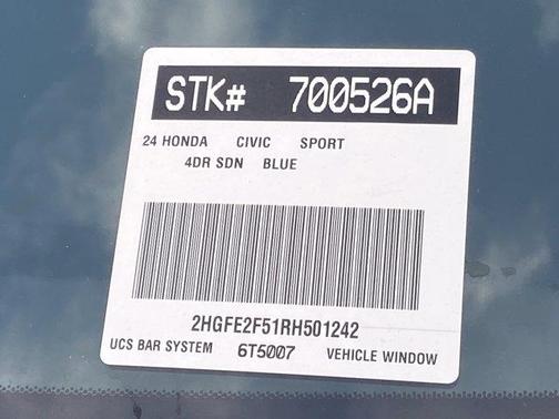 2024 Honda Civic Sport