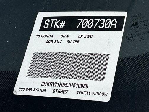 Silver 2018 Honda CR-V EX