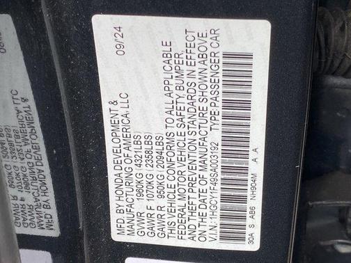 2025 Honda Accord SE