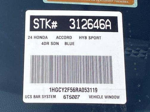 2024 Honda Accord Hybrid Sport