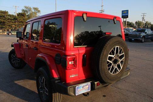 Firecracker Red Clearcoat 2024 Jeep Wrangler 4-Door Sahara 4x4