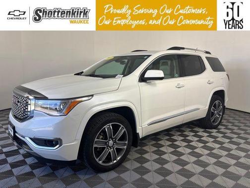 White Frost Tricoat 2018 GMC Acadia Denali