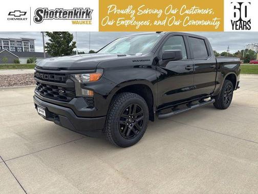 Black 2025 Chevrolet Silverado 1500 Custom