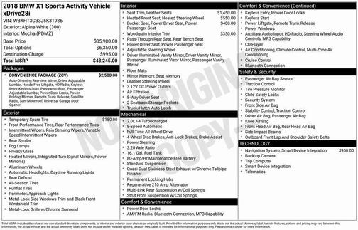 2018 BMW X1 xDrive28i