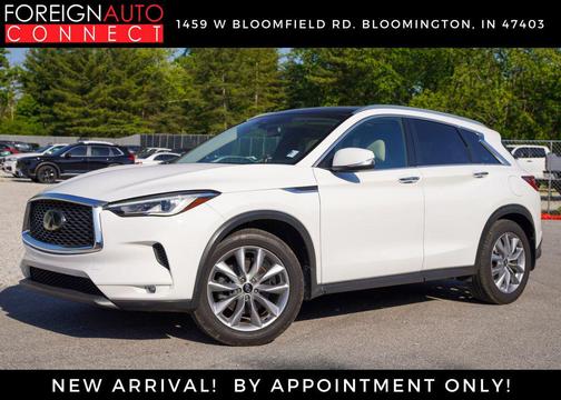 Lunar White 2020 INFINITI QX50 LUXE AWD