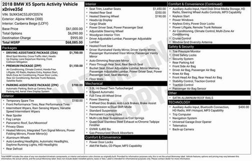 2018 BMW X5 xDrive35d