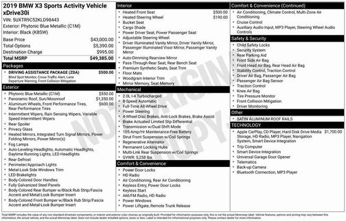 2019 BMW X3 xDrive30i