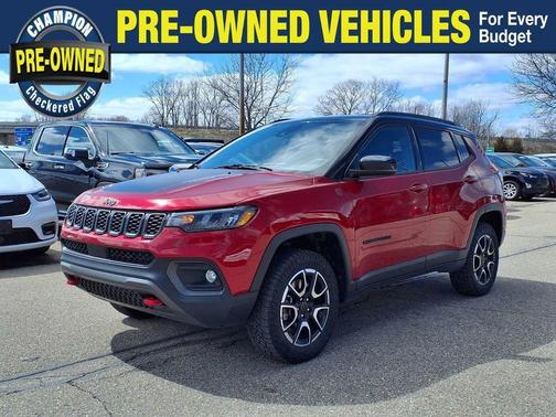 Red 2025 Jeep Compass Trailhawk