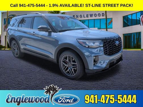 Vapor Blue Metallic 2026 Ford Explorer ST-Line
