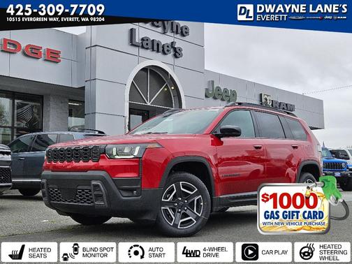 Red 2026 Jeep Cherokee LAREDO/LIMITED