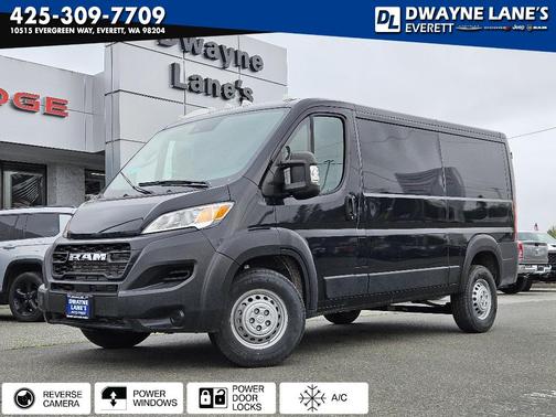 Black Clearcoat 2025 RAM ProMaster 1500 Low Roof