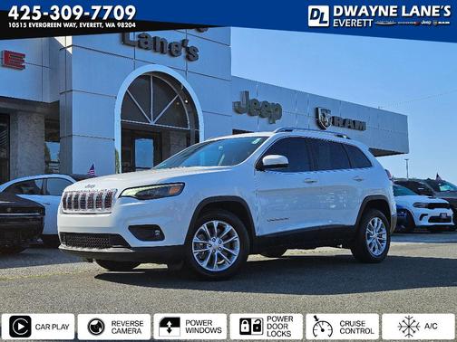 Bright White Clearcoat 2019 Jeep Cherokee Latitude