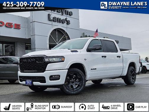 Bright White Clearcoat 2026 RAM 1500 Big Horn