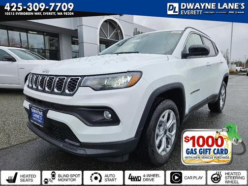 Bright White Clearcoat 2026 Jeep Compass Latitude