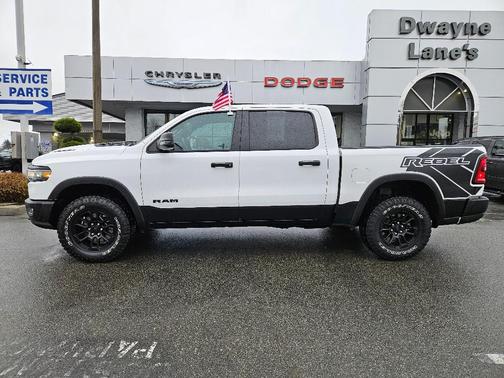 Bright White Clearcoat 2025 RAM 1500 Rebel