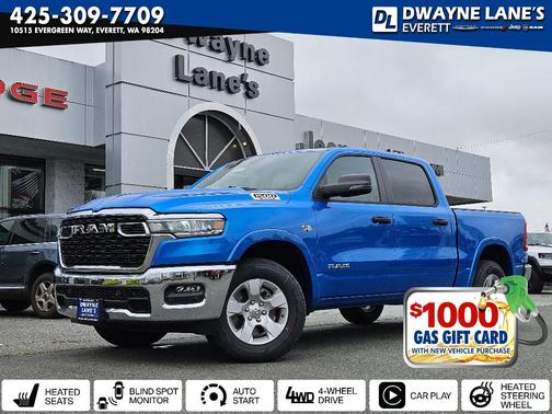 Hydro Blue Pearlcoat 2026 RAM 1500 Big Horn
