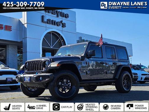 Granite Crystal Clearcoat Metallic 2024 Jeep Wrangler 4xe Sport