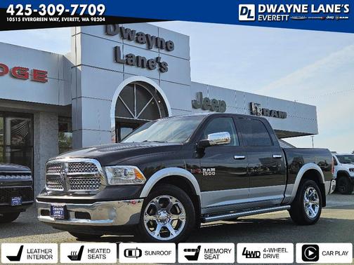 Brilliant Black Crystal Pearlcoat 2018 RAM 1500 Laramie